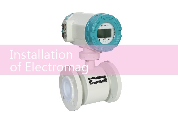 Installation of electromagnetic flowmeter