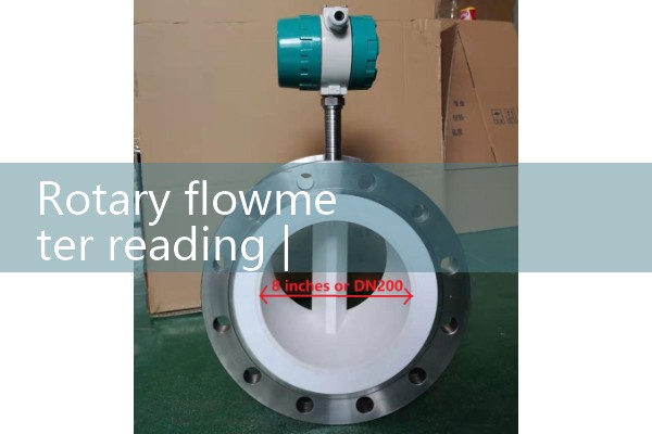 Rotary flowmeter reading